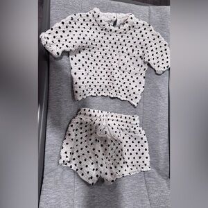Roolee Baby Crinkle Short Set Polka Dots 18-24mo